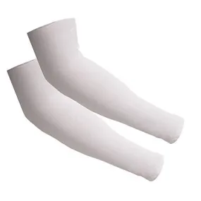 2 Pairs UV Sun Protection Cooling Arm Sleeves for Cycling, Running, Golf, Driving Sleeves for Men & Women (Gray   Gray)