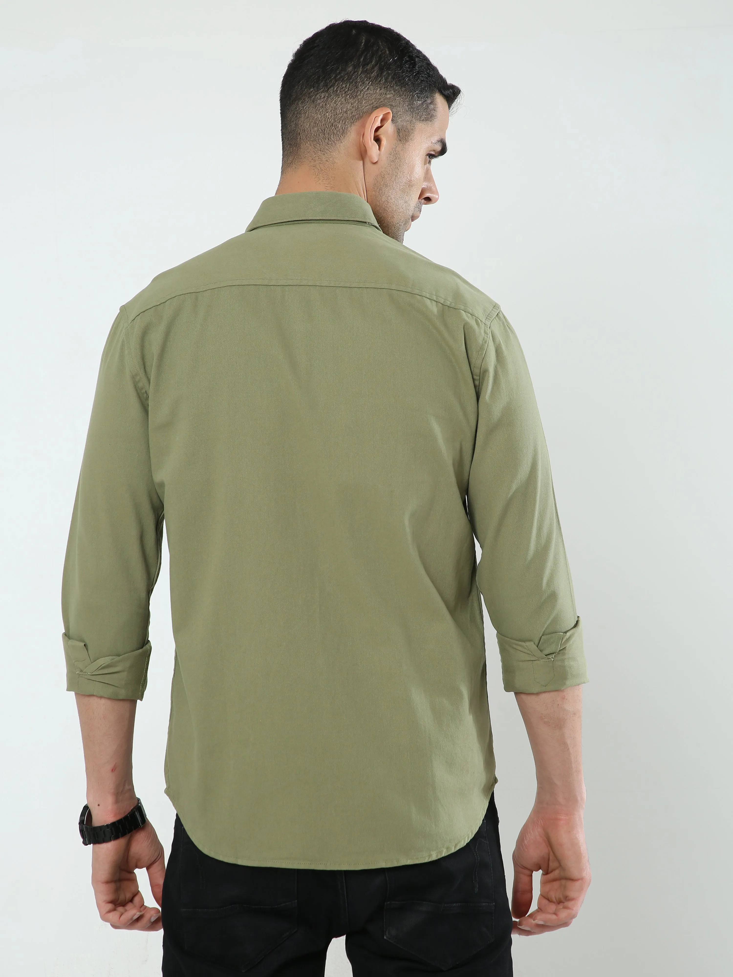 Albatross Pastel Green Shacket for men