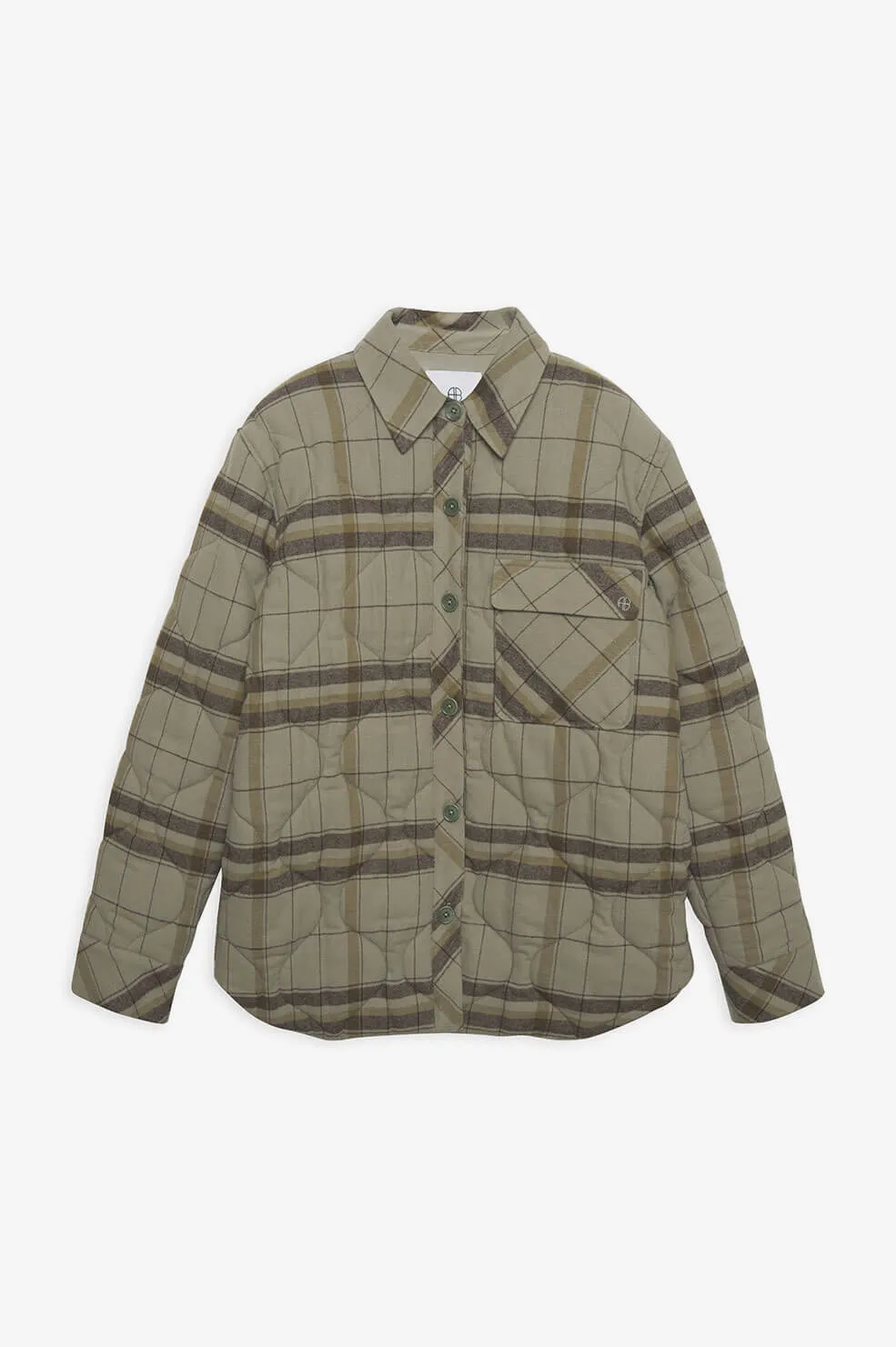Anine Bing - Jacob Jacket in Green Khaki Plaid