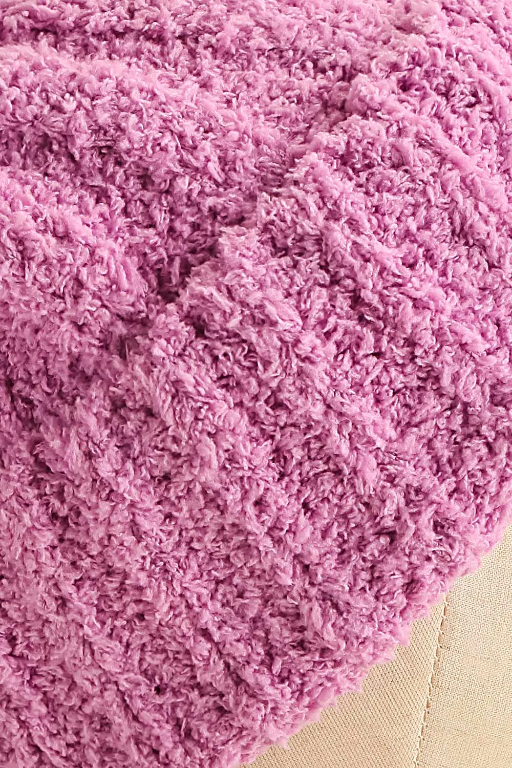 Ater Lavender | Soft Knit Rolled Up Tuque