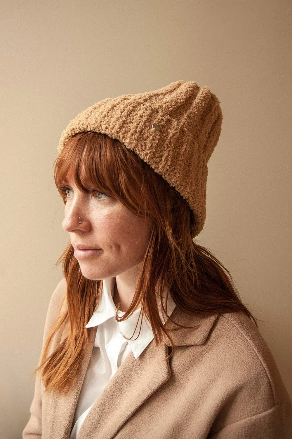 Ater Lavender | Soft Knit Rolled Up Tuque
