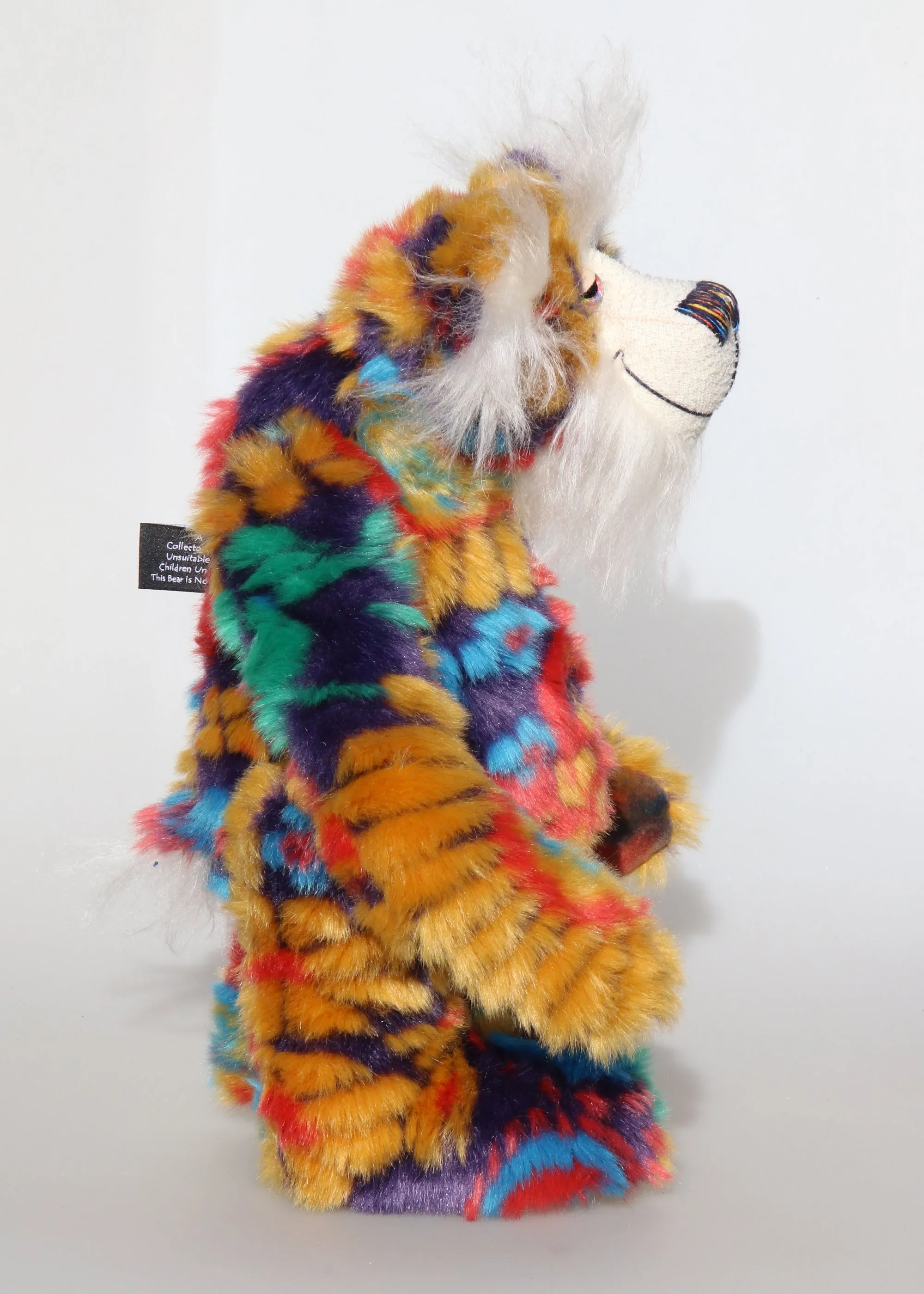 Bosworth Bloom, a one of a kind, mohair and faux fur artist bear by Barbara-Ann Bears