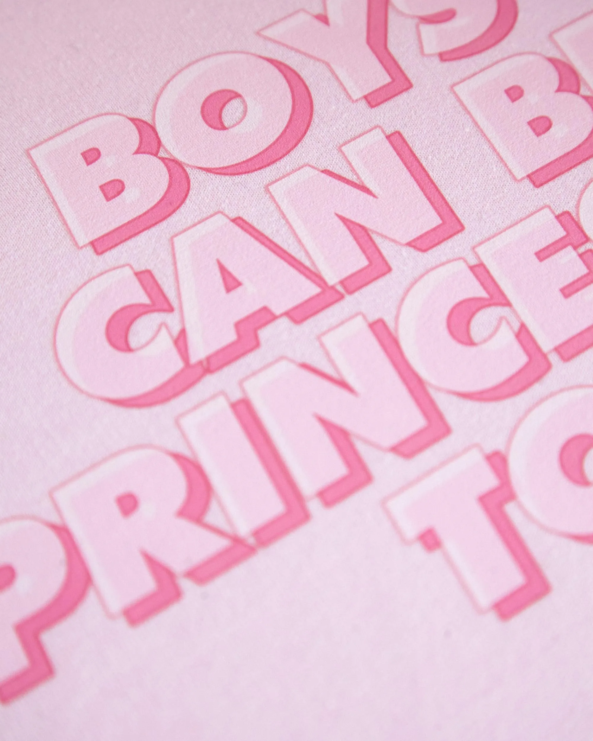 Boys can be princesses too on pink - pullover hoodie.