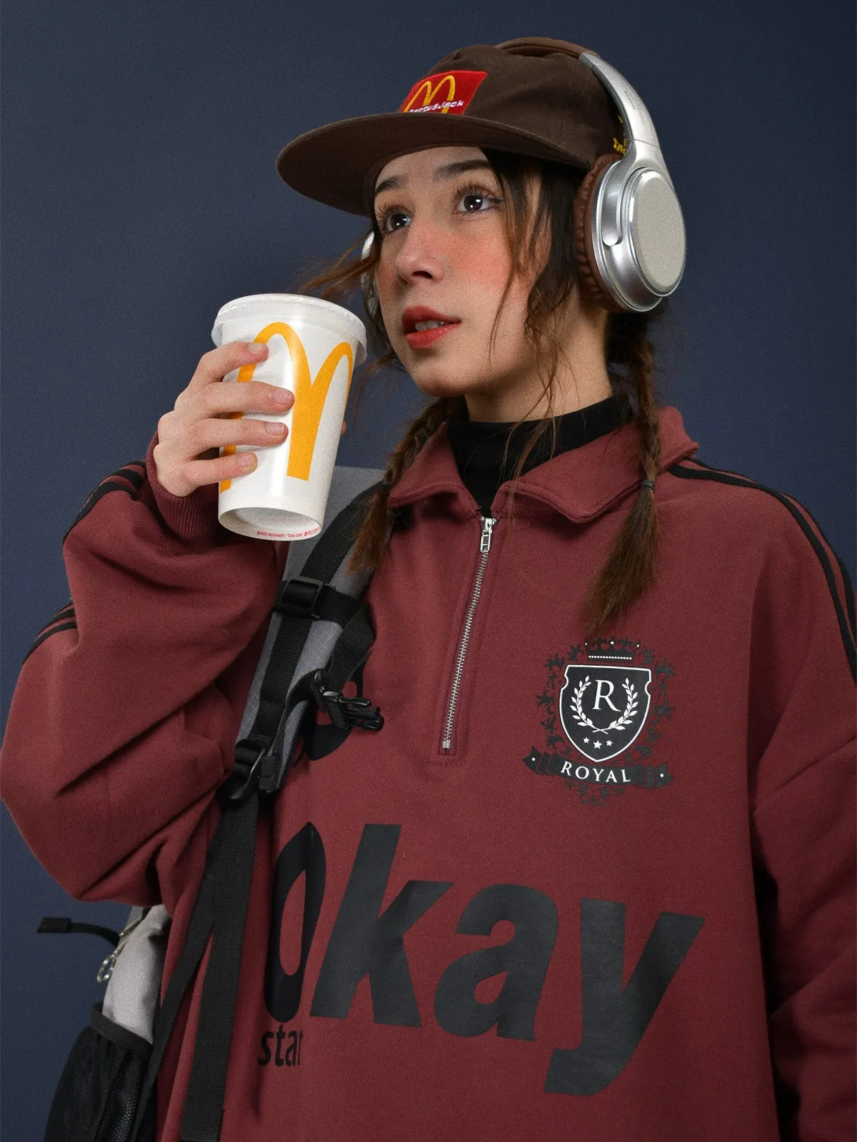 c2 "Okay" Polo Sweater