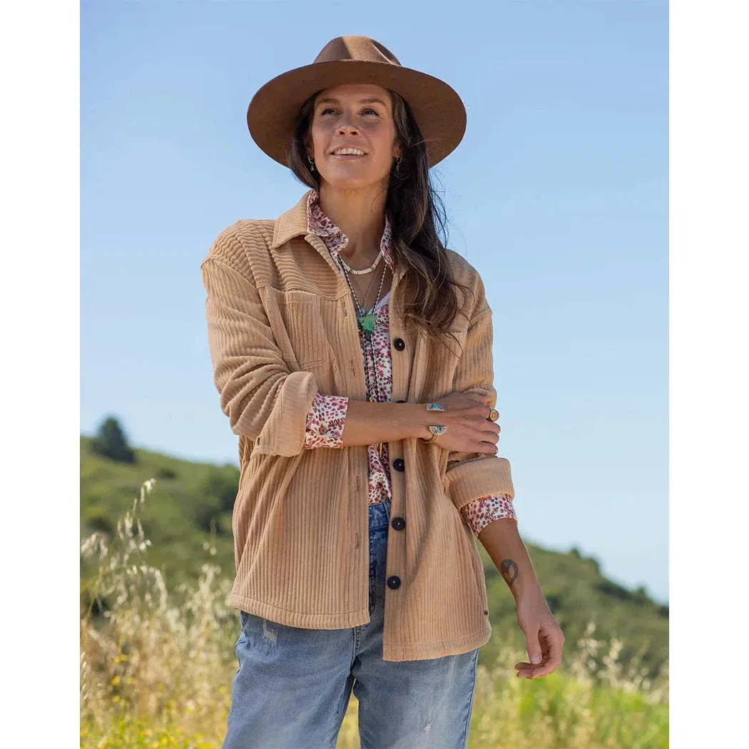 Carve Designs Women's Hudson Stretch Cord Shacket