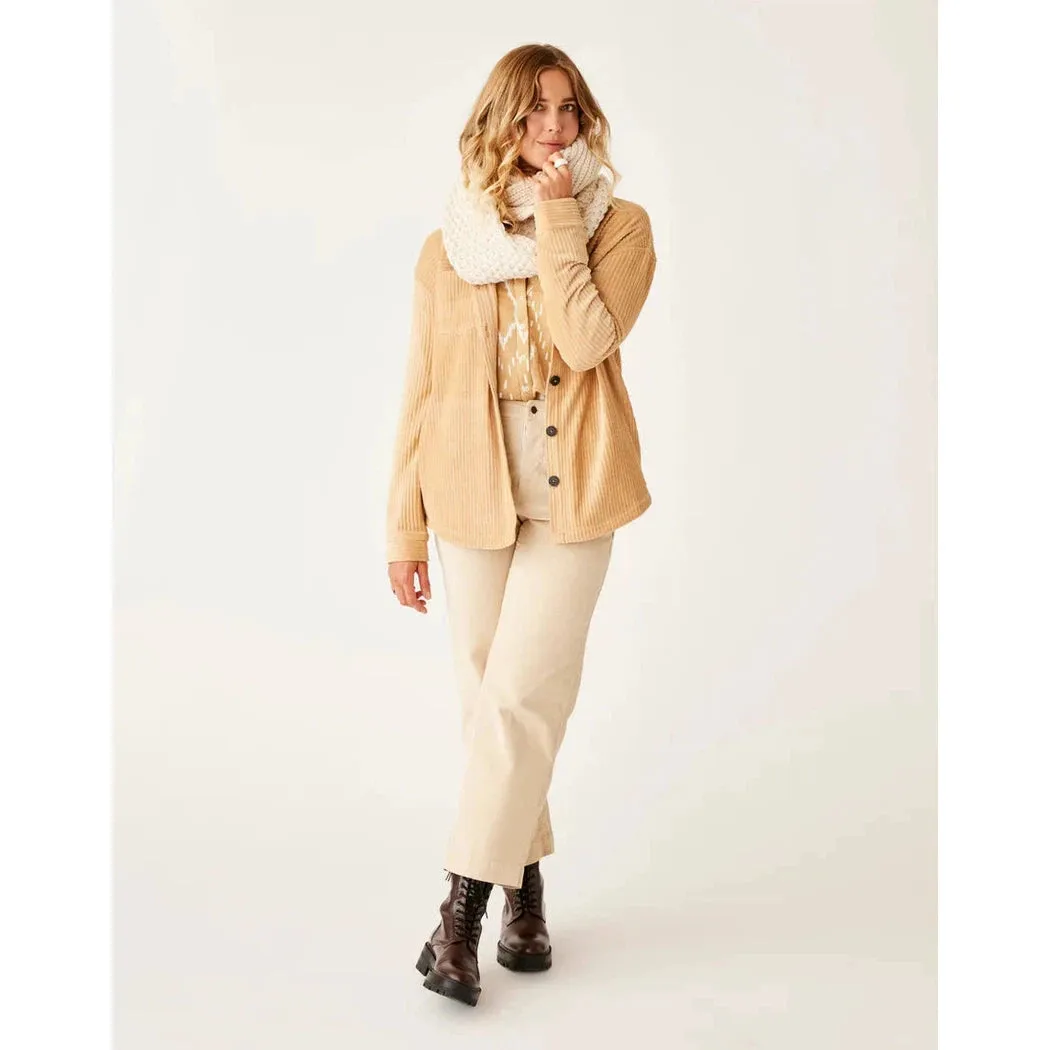Carve Designs Women's Hudson Stretch Cord Shacket