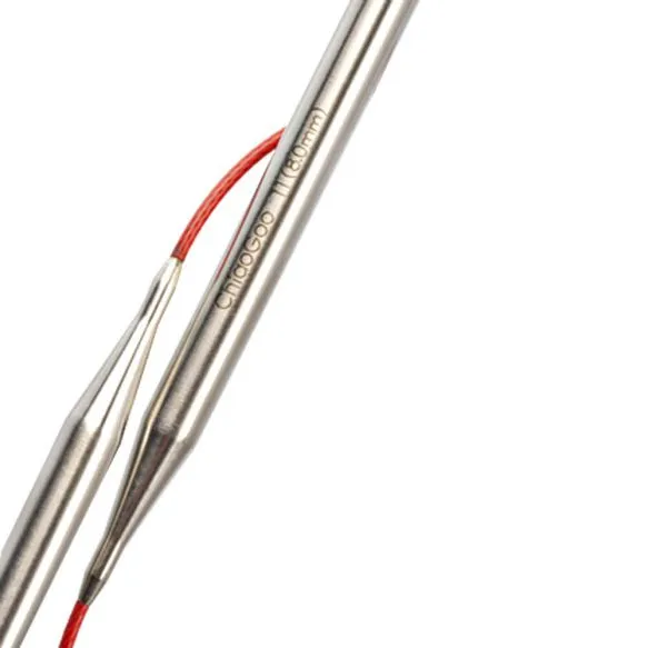 ChiaoGoo Red Lace circular knitting needles 80 cm