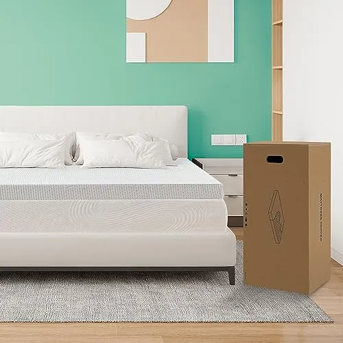 CHUN YI 3 inch Thick Single Memory Foam Mattress Topper