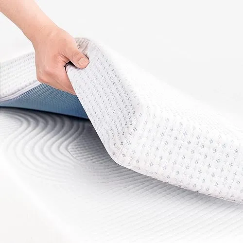 CHUN YI 3 inch Thick Single Memory Foam Mattress Topper