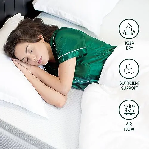 CHUN YI 3 inch Thick Single Memory Foam Mattress Topper