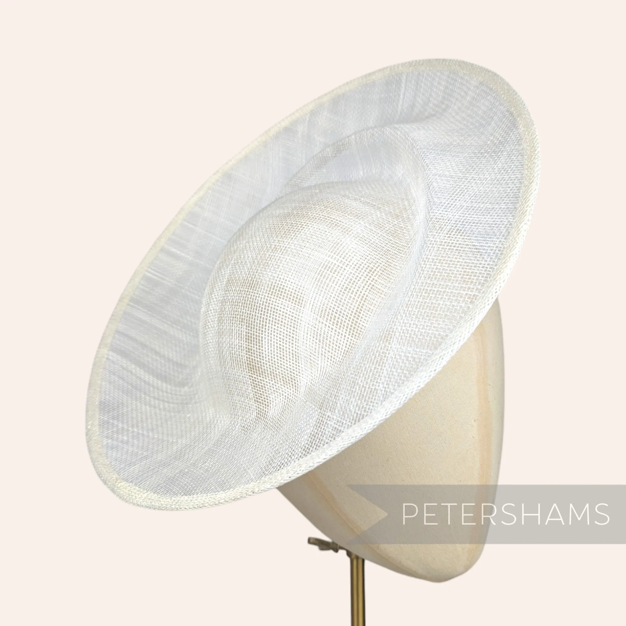 'Cindy' Sinamay Orbital Pleat Fascinator Hat Base