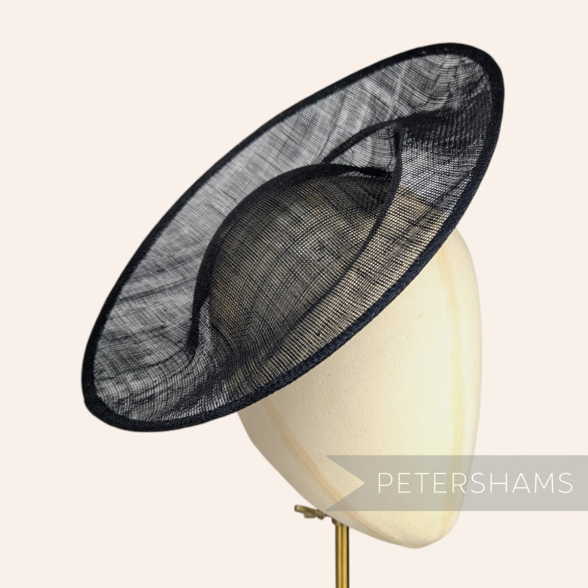 'Cindy' Sinamay Orbital Pleat Fascinator Hat Base