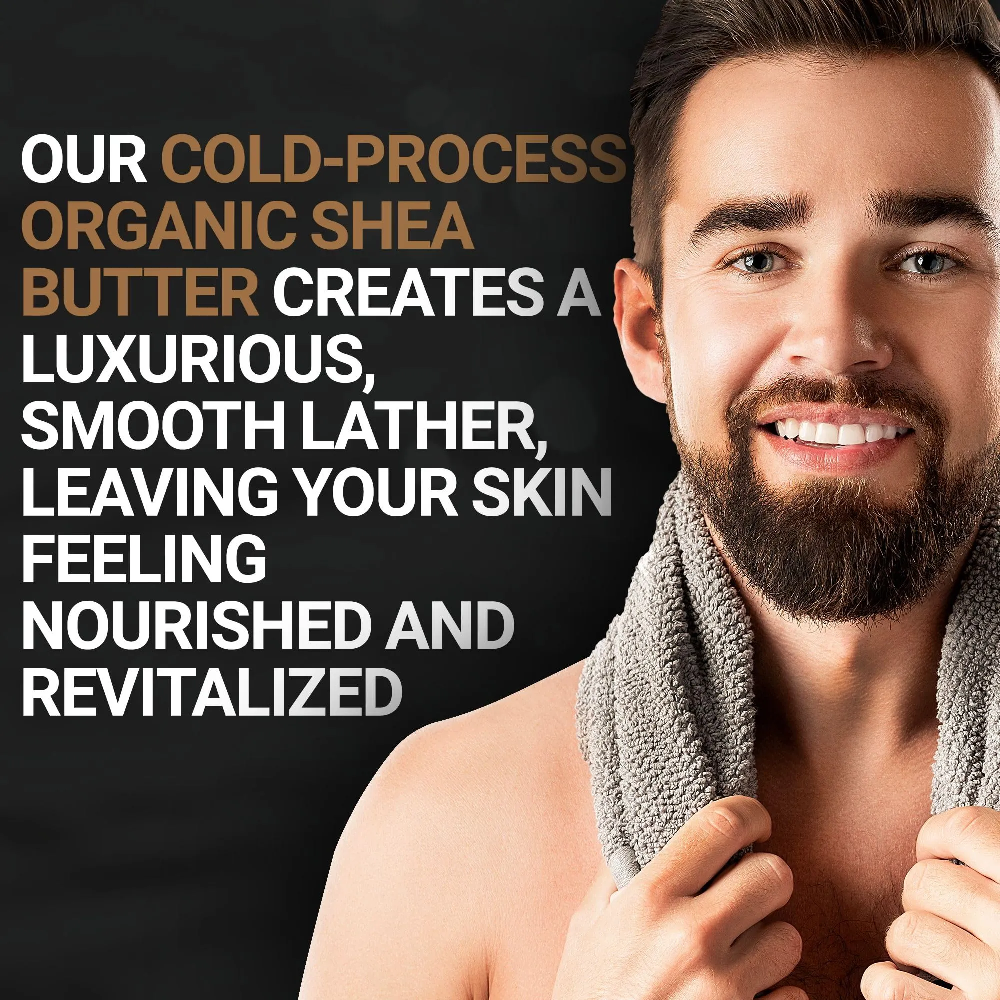 Copper Johns Bar Soap | For Both Beard & Body | Made with Natural Oils and Organic Shea Butter | Wetlands | 5 oz