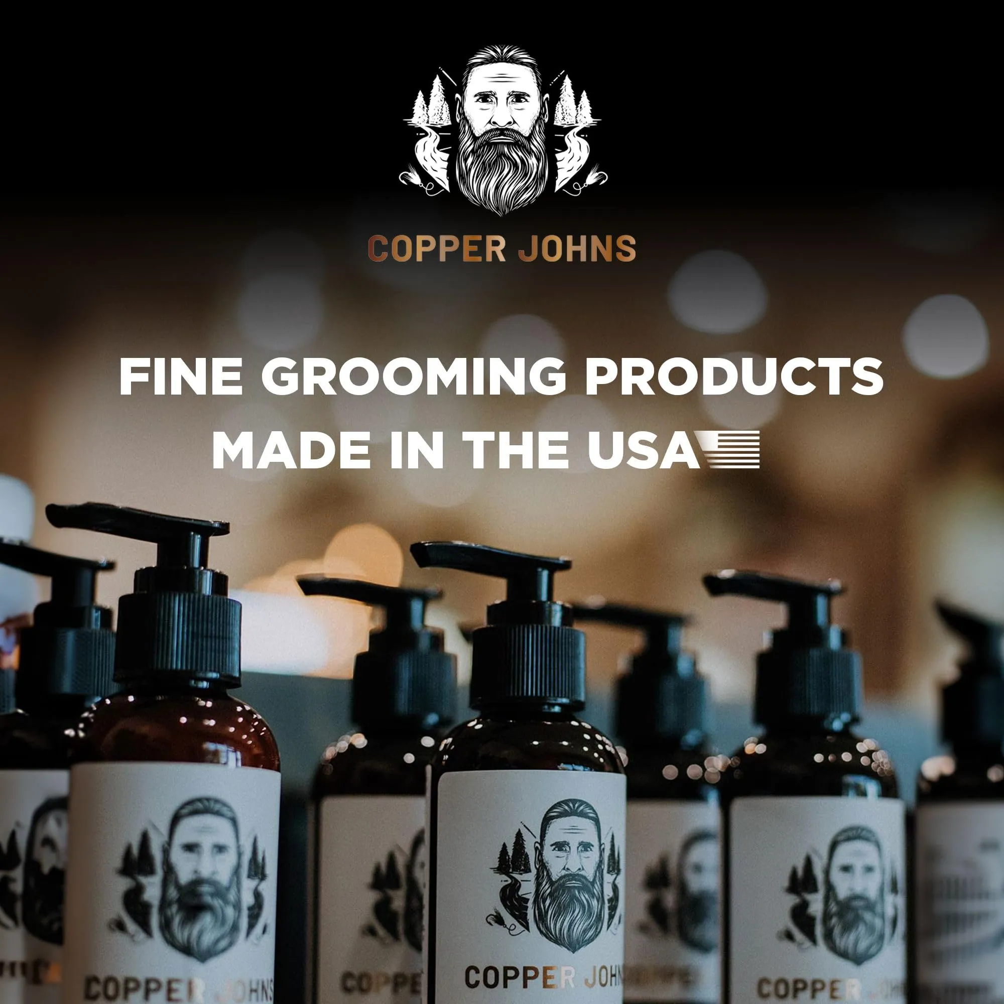 Copper Johns Bar Soap | For Both Beard & Body | Made with Natural Oils and Organic Shea Butter | Wetlands | 5 oz