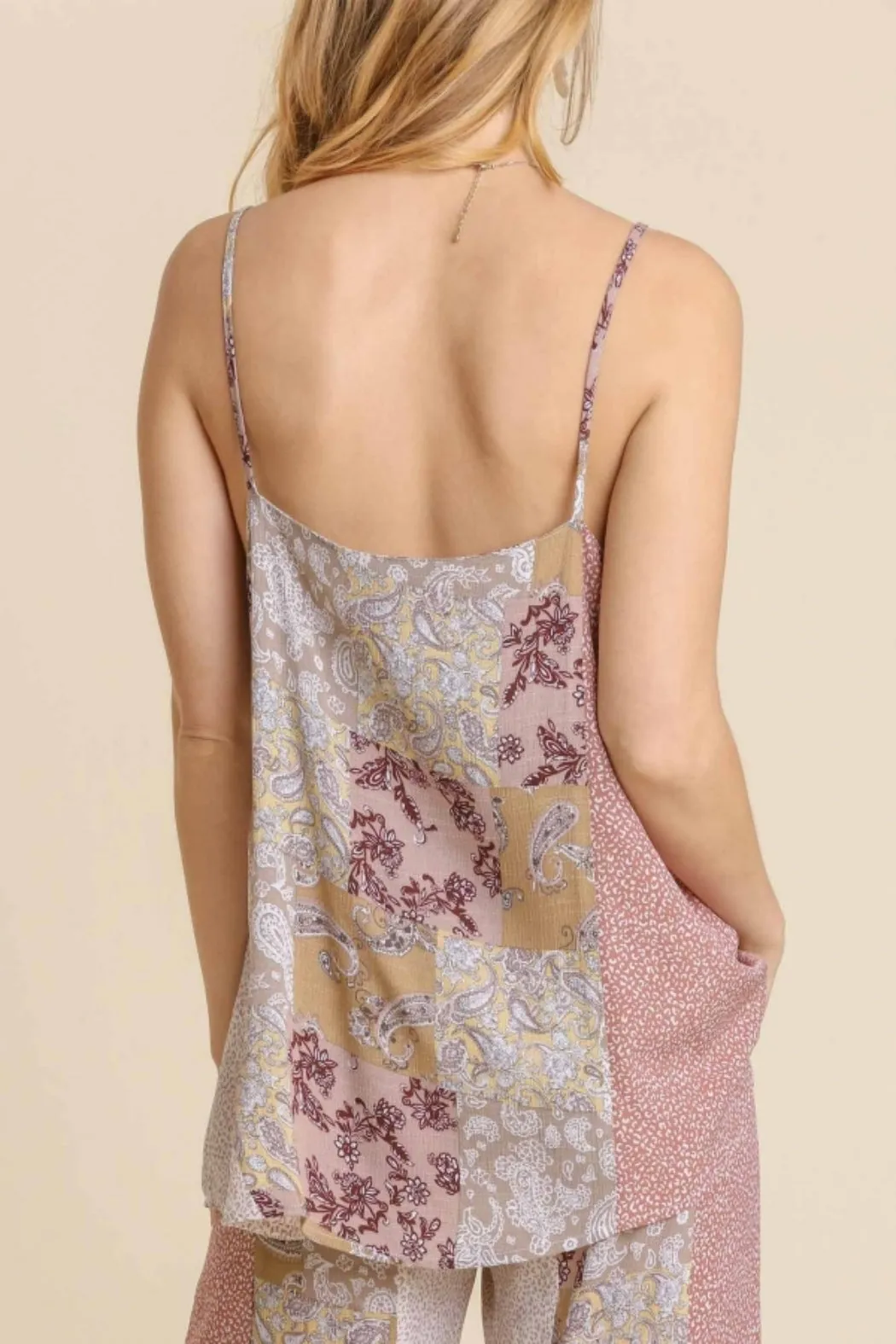 Deja Vu Animal Mixed Print Top