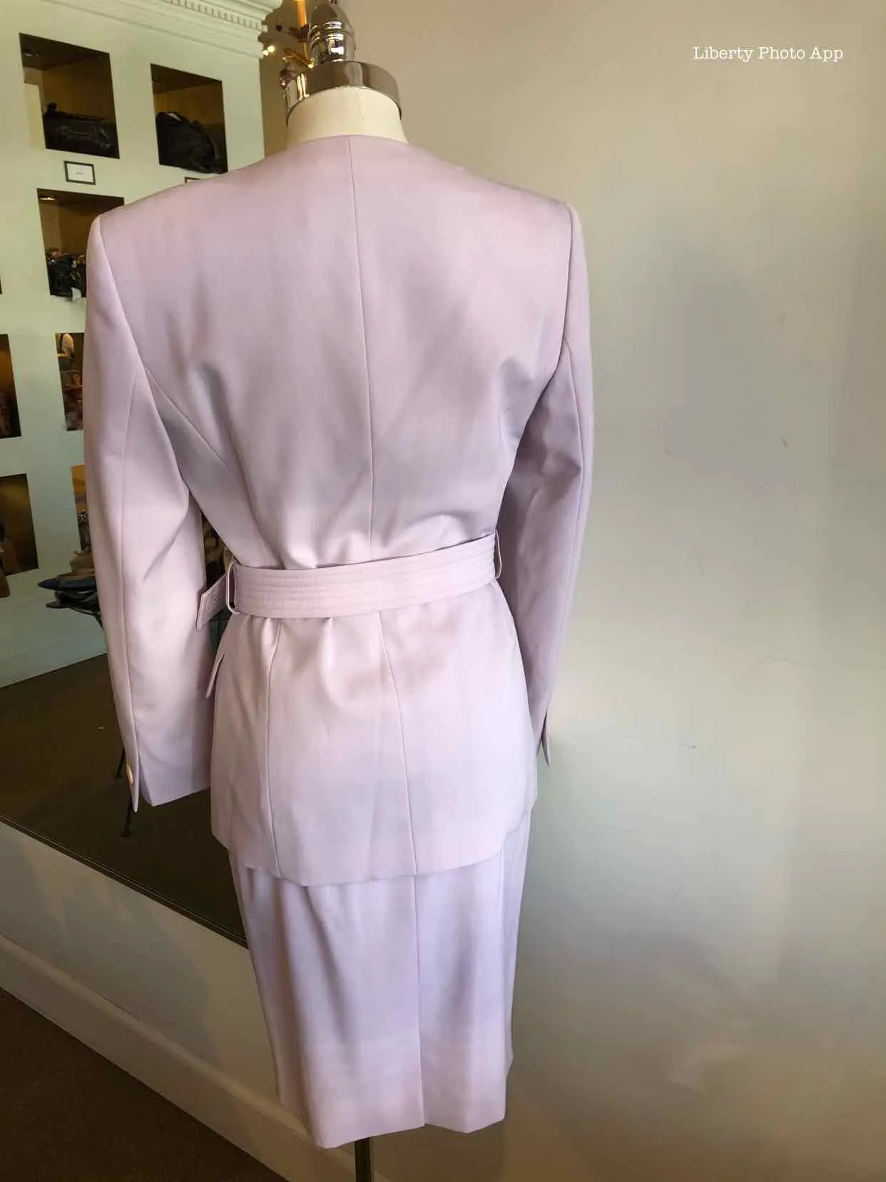 ESCADA Lavender Buckle Skirt Suit | 4