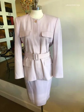 ESCADA Lavender Buckle Skirt Suit | 4
