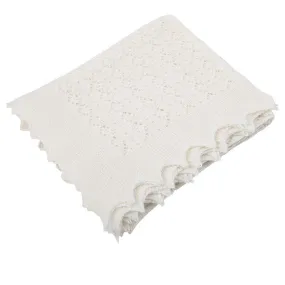 G.H.Hurt & Son Cosy Cashmere Baby Shawl - White