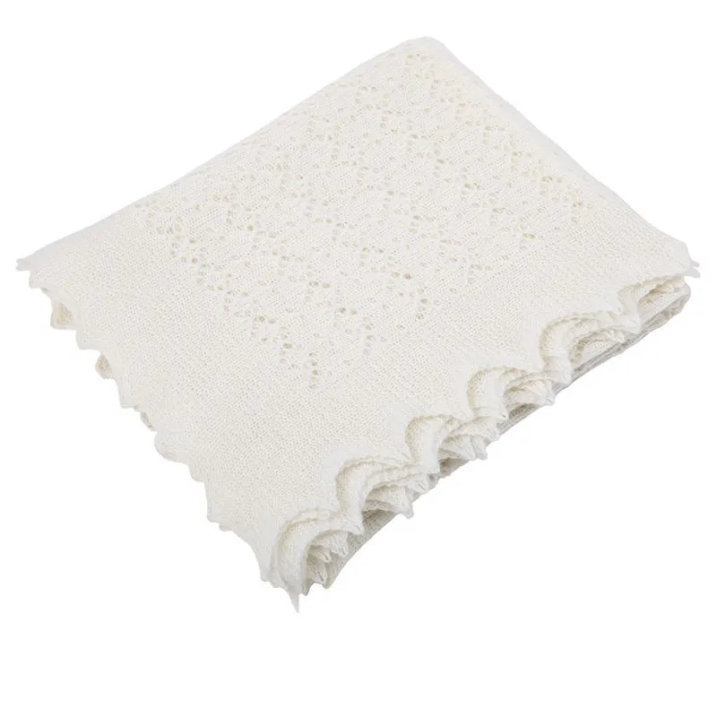 G.H.Hurt & Son Cosy Cashmere Baby Shawl - White