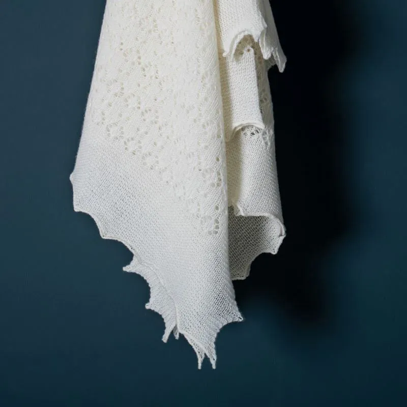 G.H.Hurt & Son Cosy Cashmere Baby Shawl - White