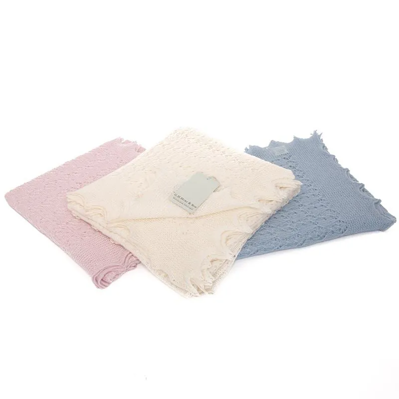 G.H.Hurt & Son Cosy Cashmere Baby Shawl - White