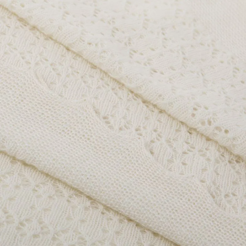 G.H.Hurt & Son Cosy Cashmere Baby Shawl - White