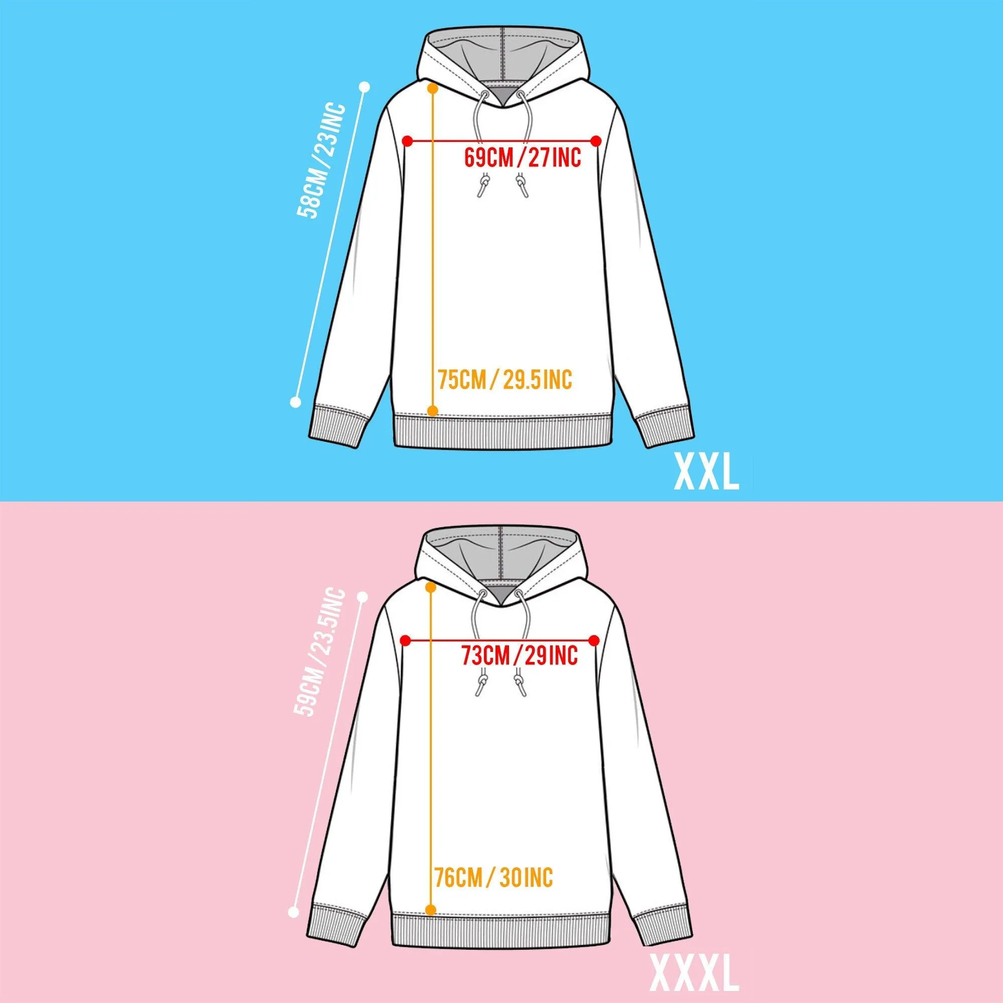 HOMO hoodie - White on Light Blue.