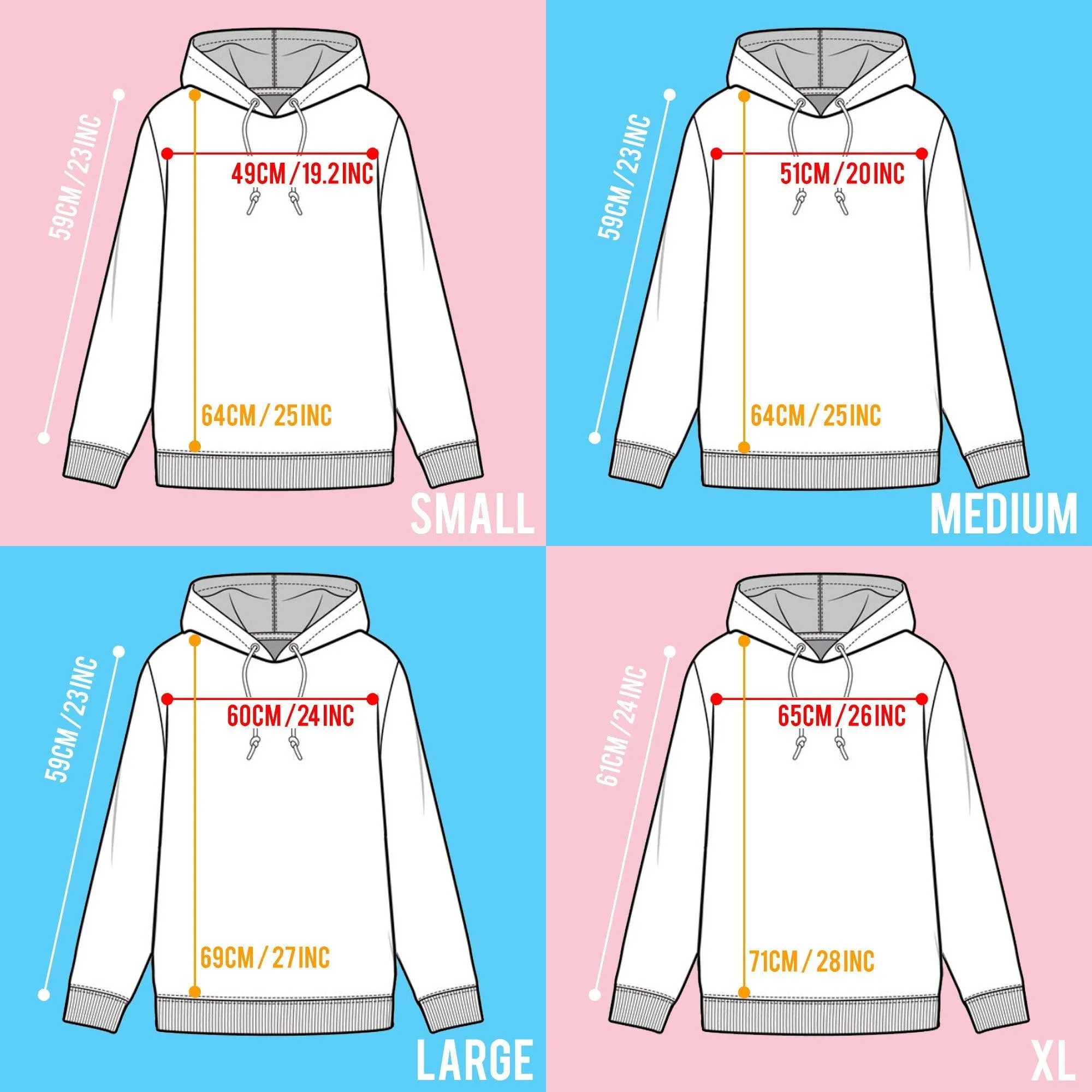 HOMO hoodie - White on Light Blue.