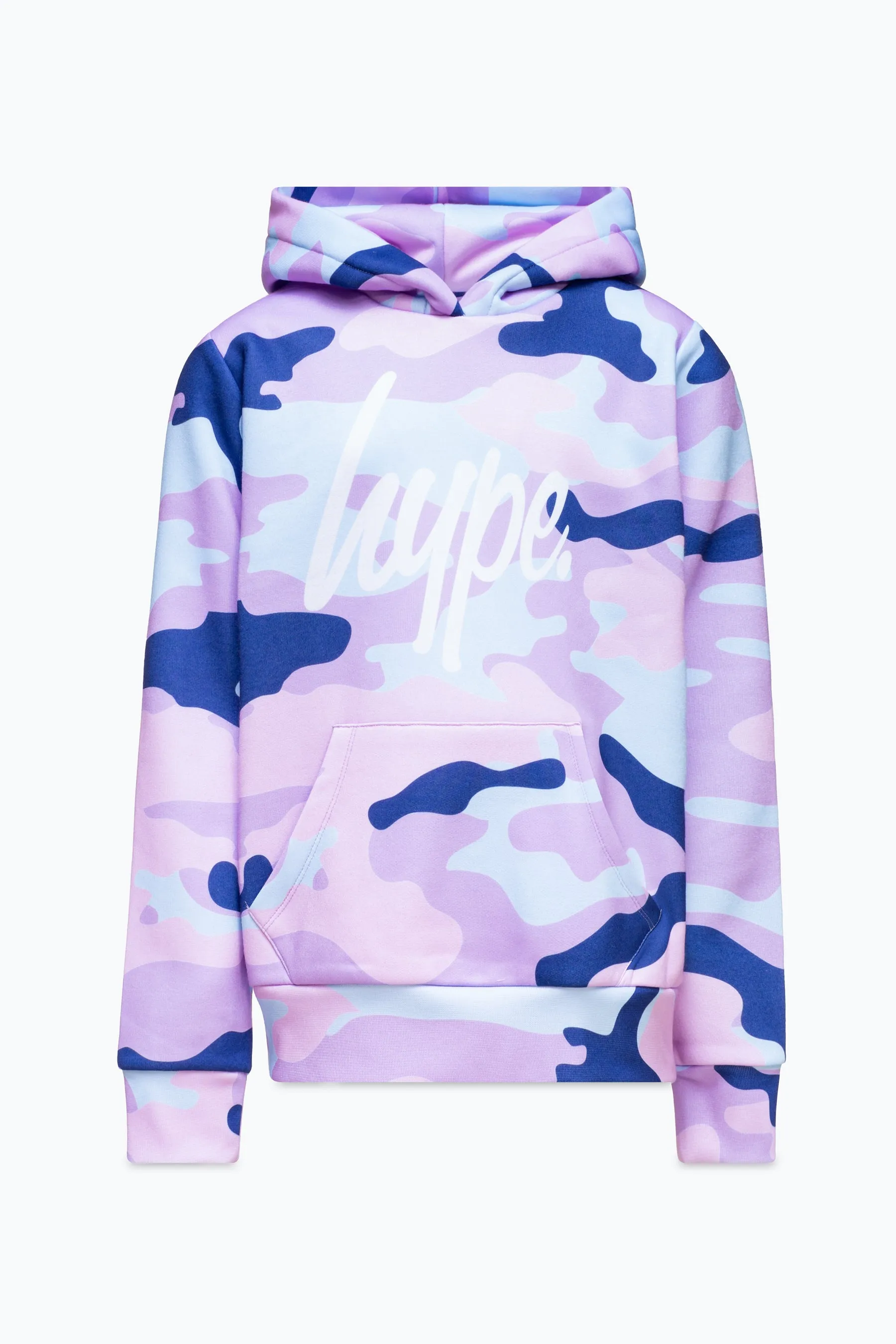 Hype Girls Evie Camo Script Hoodie