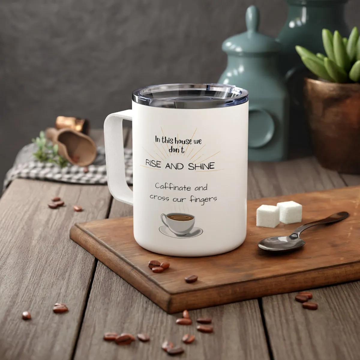Insulated Coffee Mug, 10oz