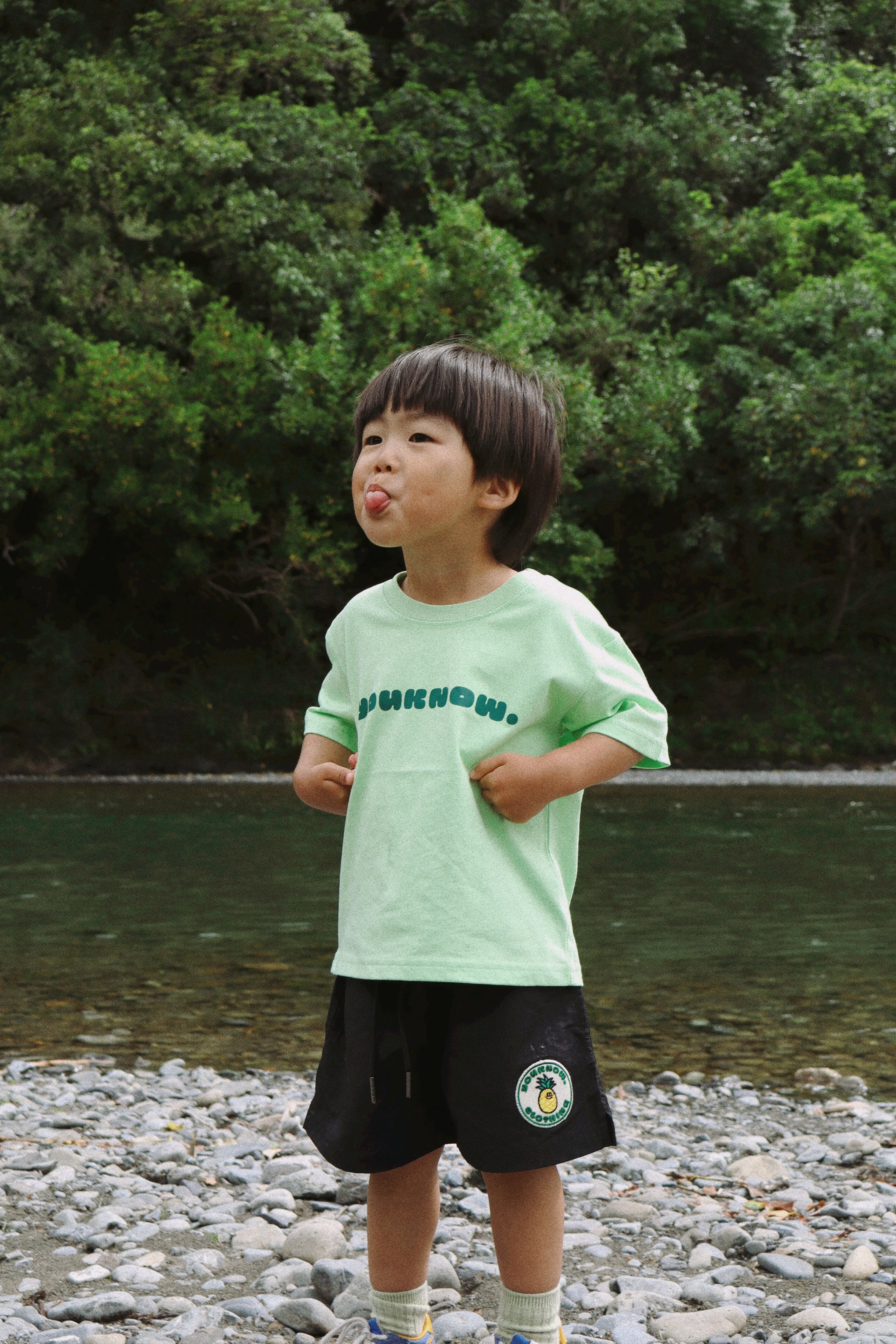 KIDS NYLON SHORTS | BLACK