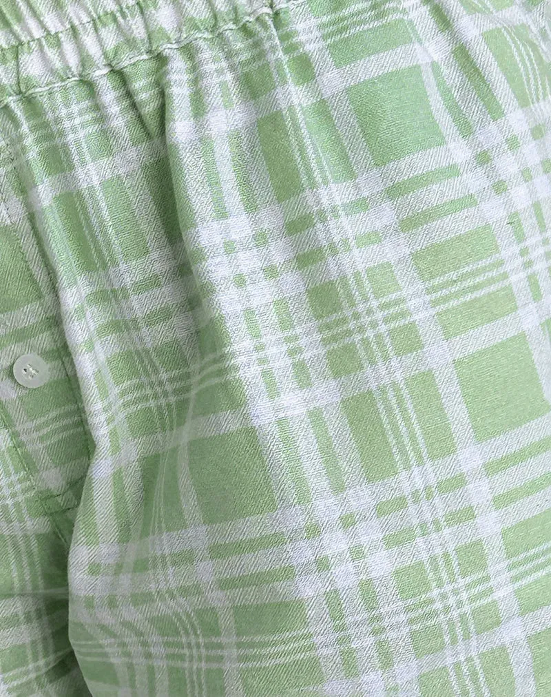 Laboxe Boxer Shorts in Table Cloth Neo Mint