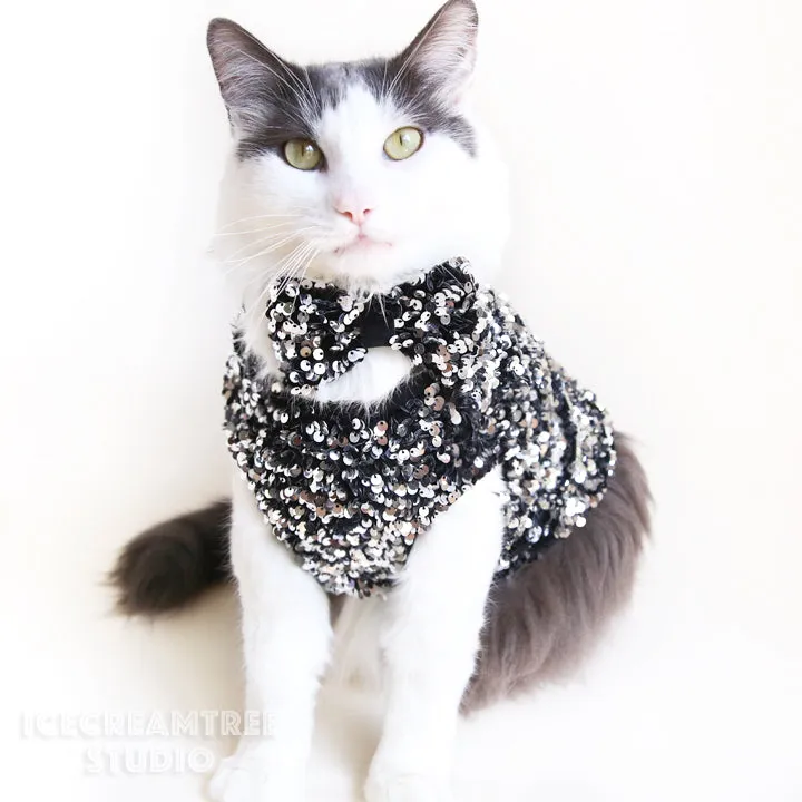 Lavender Sequin Party Outfit Set - Pet Clothing