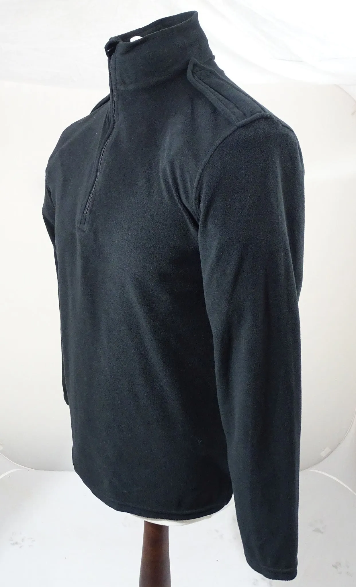 Lightweight Fleece Base Layer 1/4 Zip Black BLAFLC01B