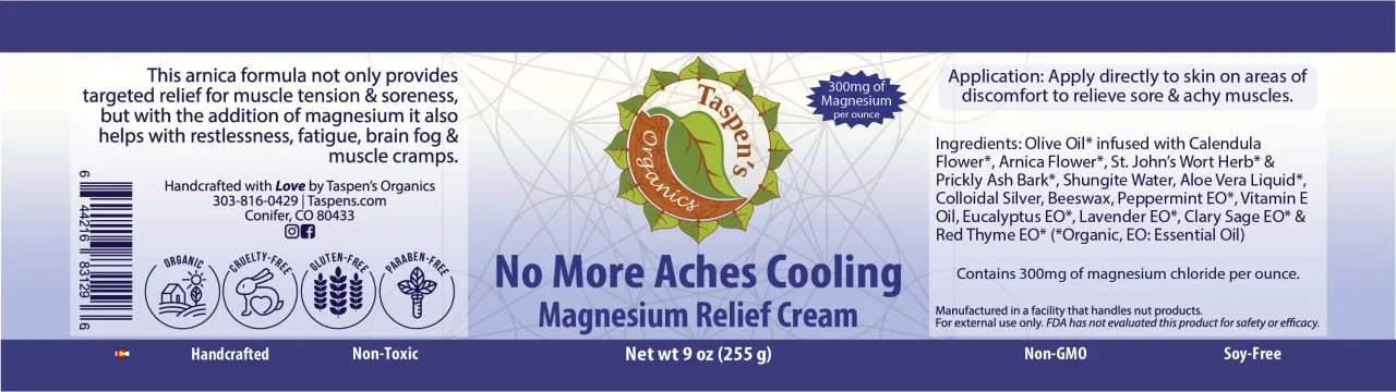 Magnesium No More Aches Cooling Relief Cream