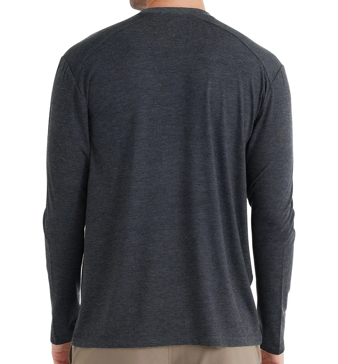 Men's Bamboo Shade Long Sleeve - Heather Black