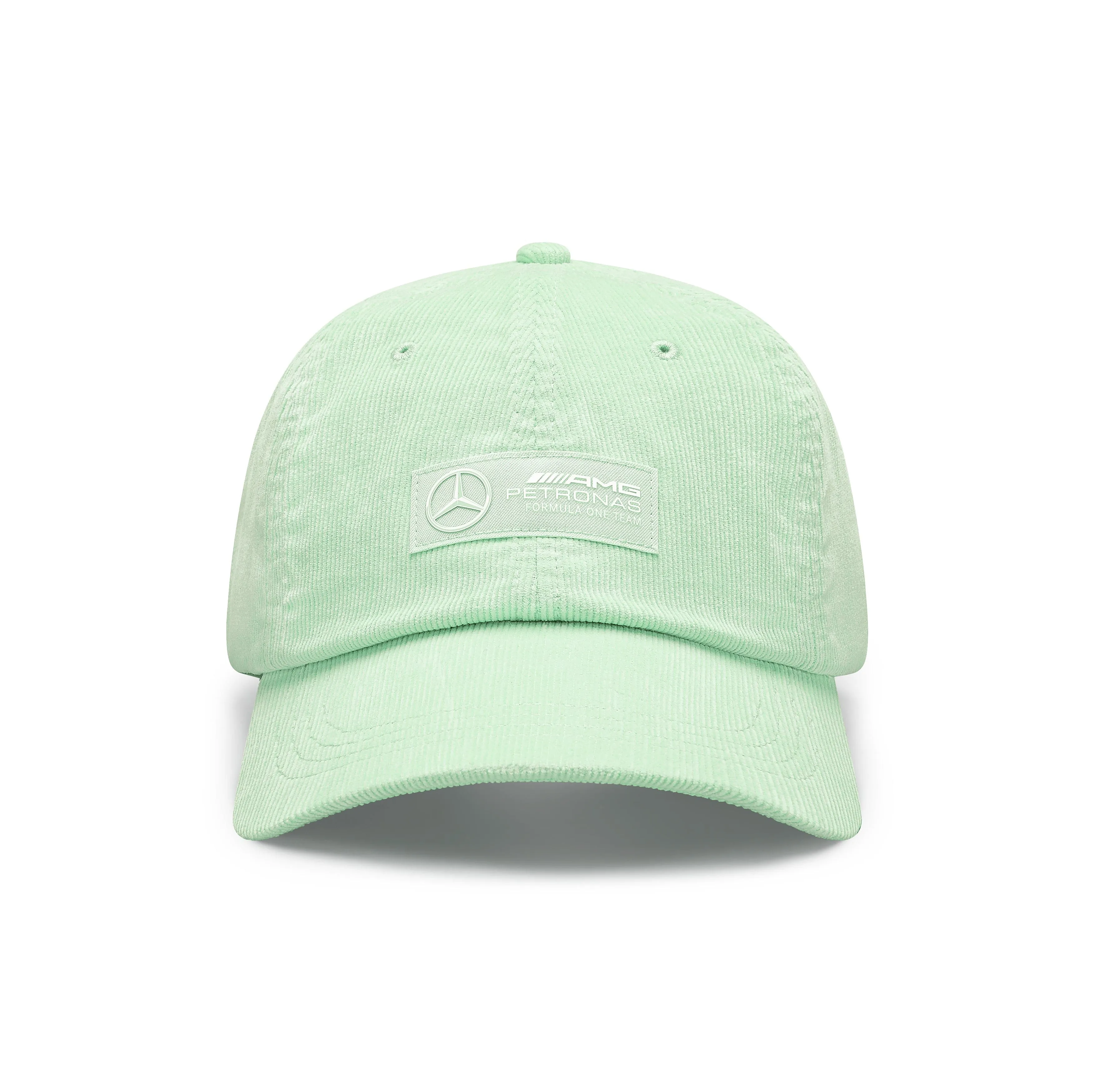 Mercedes AMG Petronas F1 Retro Cord Dad Baseball Hat - Mint/Lilac/Blue