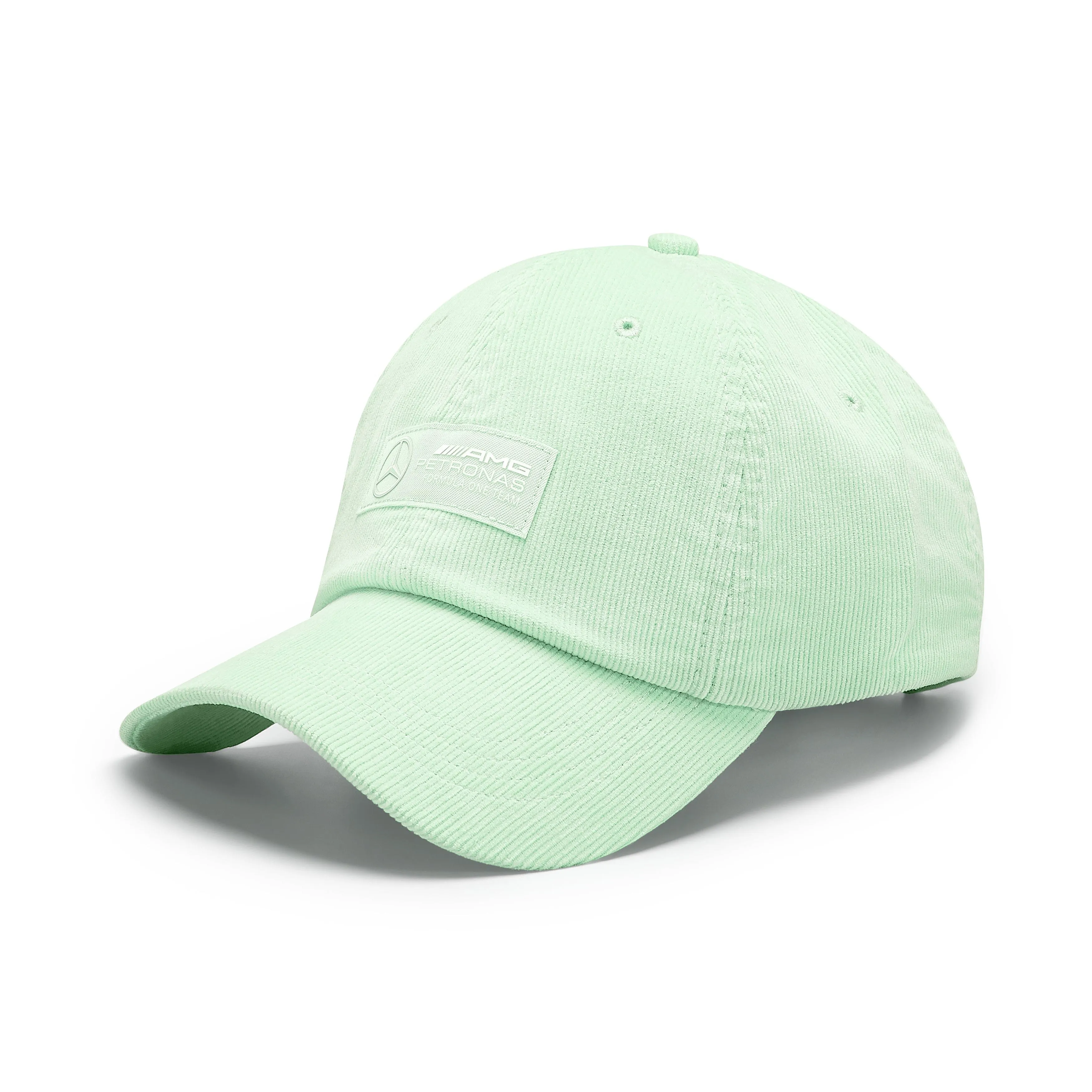 Mercedes AMG Petronas F1 Retro Cord Dad Baseball Hat - Mint/Lilac/Blue