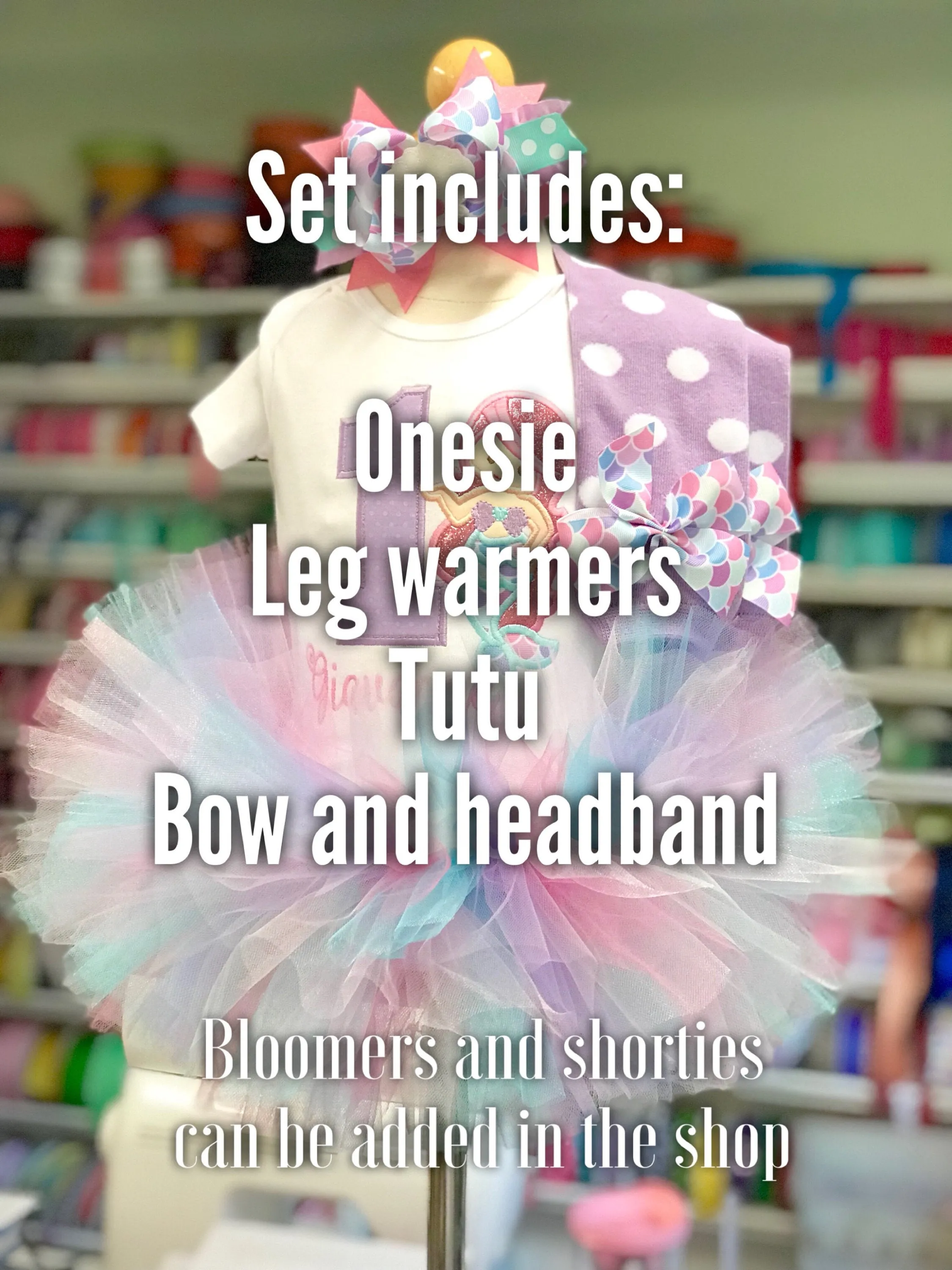 Mermaid Birthday Tutu Outfit for girls
