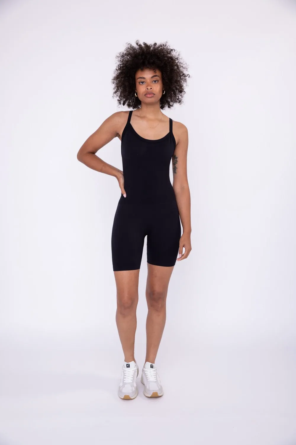 Micro Ribbed Romper
