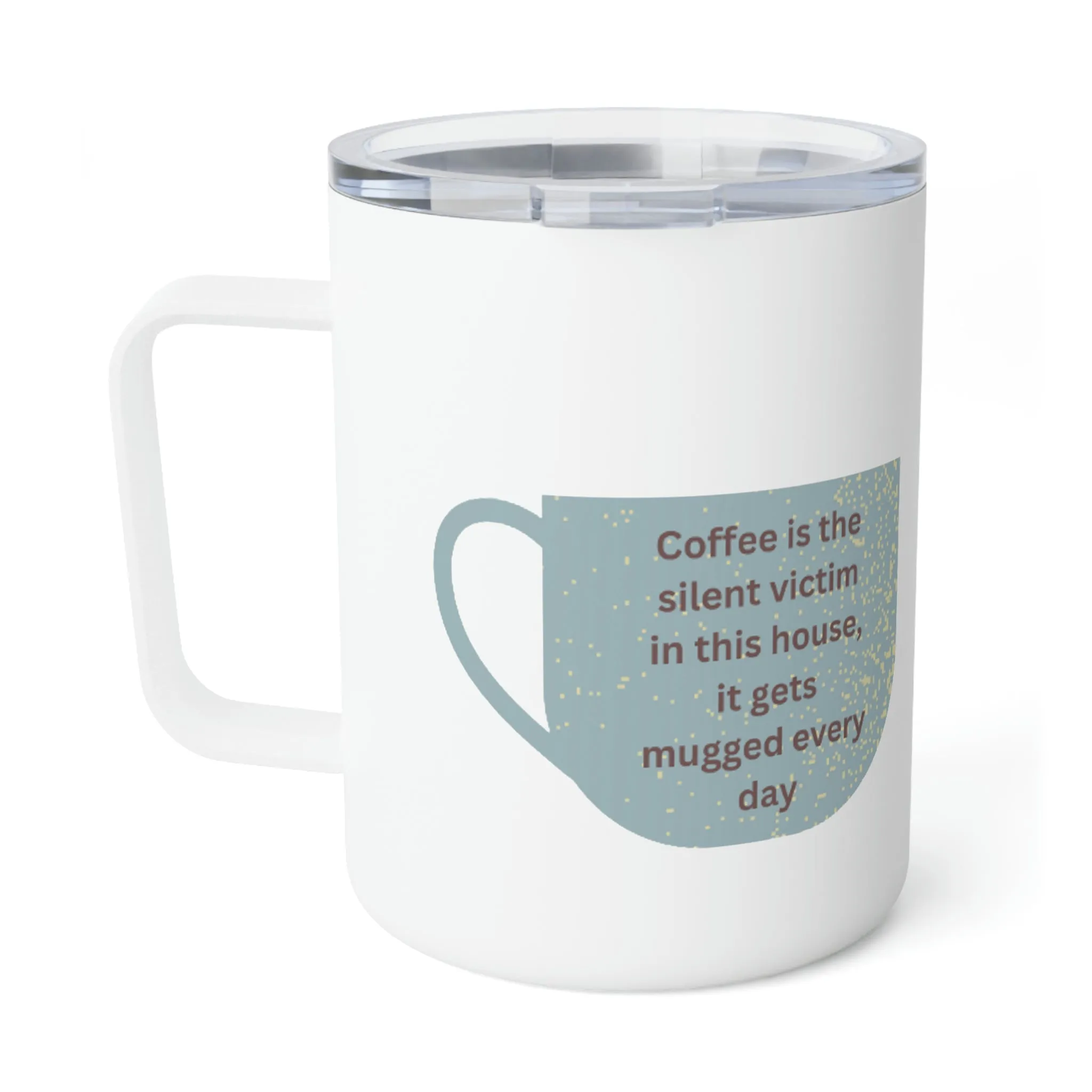 Mugged Insulated Coffee Mug, 10oz