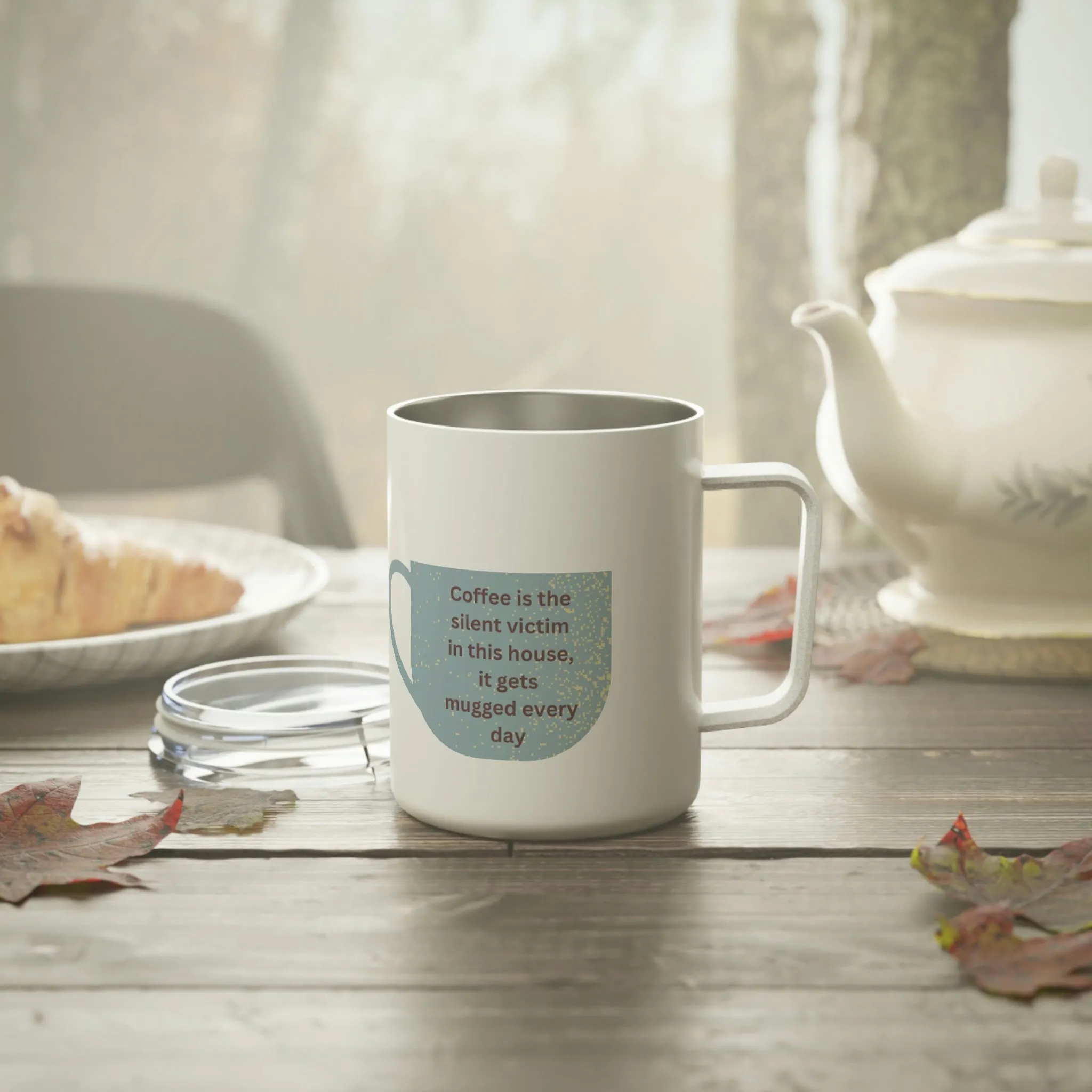 Mugged Insulated Coffee Mug, 10oz