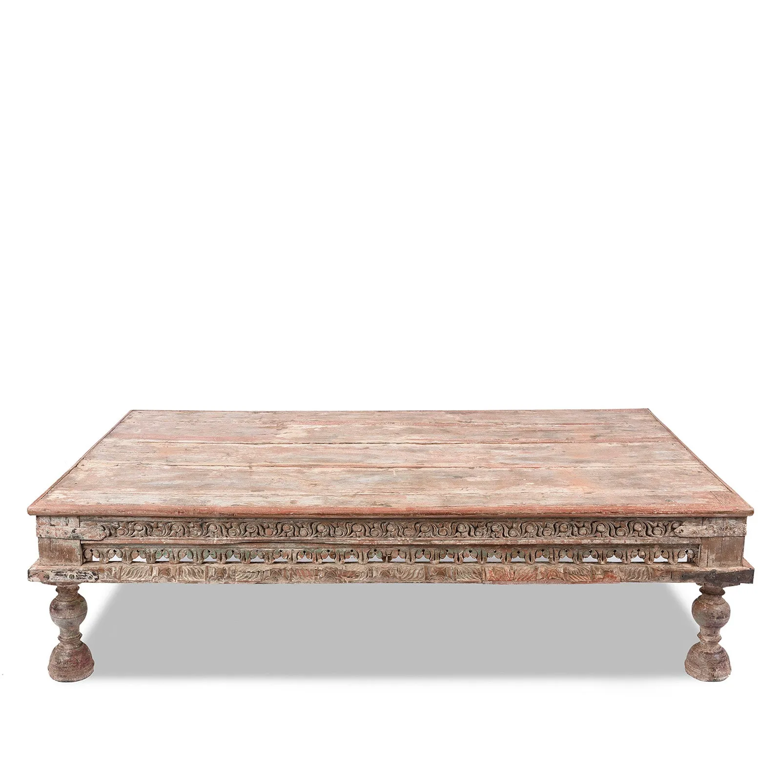 Painted Teak Takhat From Gujarat -  19th Century
