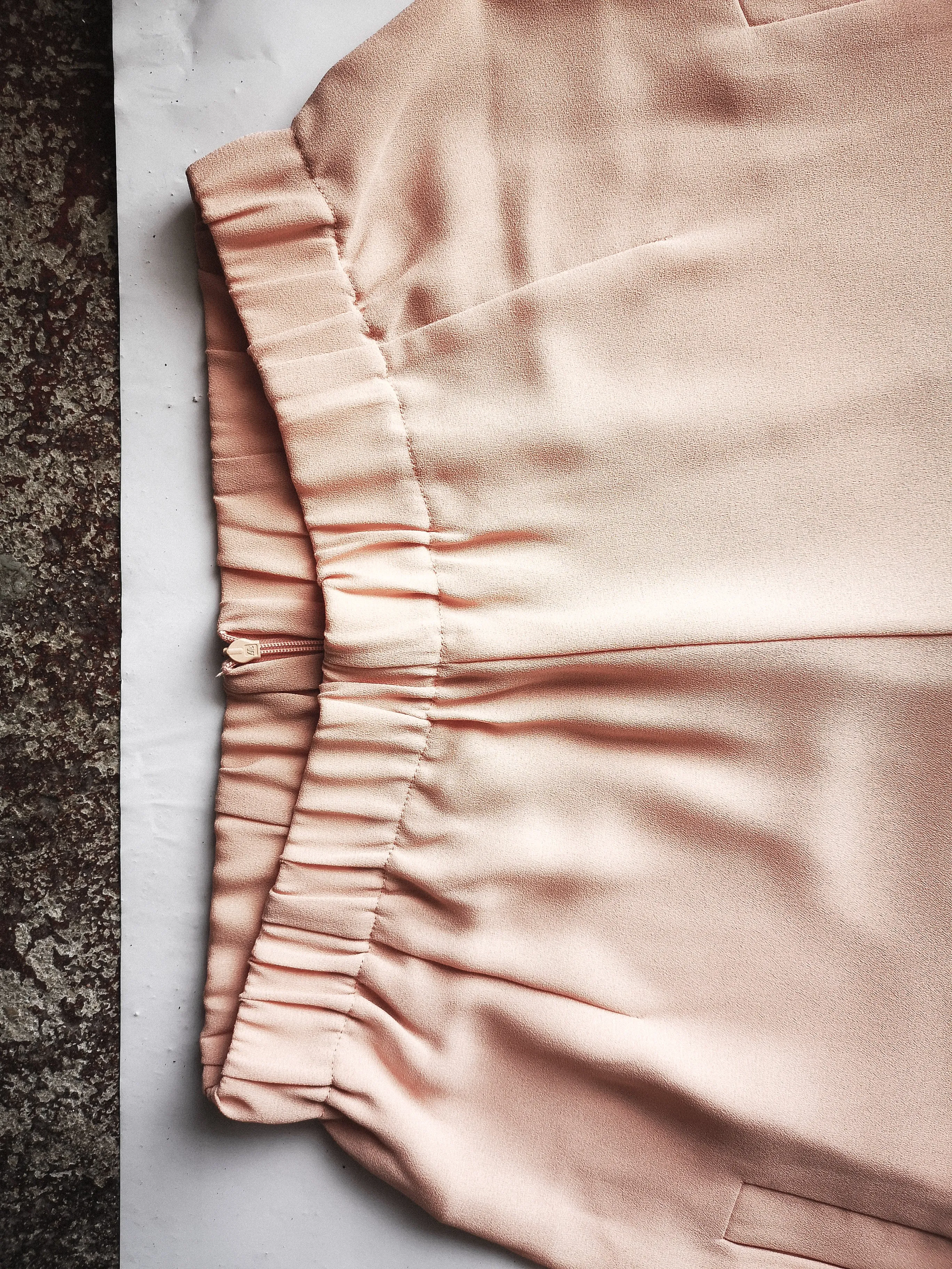 PANTS WIDE ELASTIC - peach