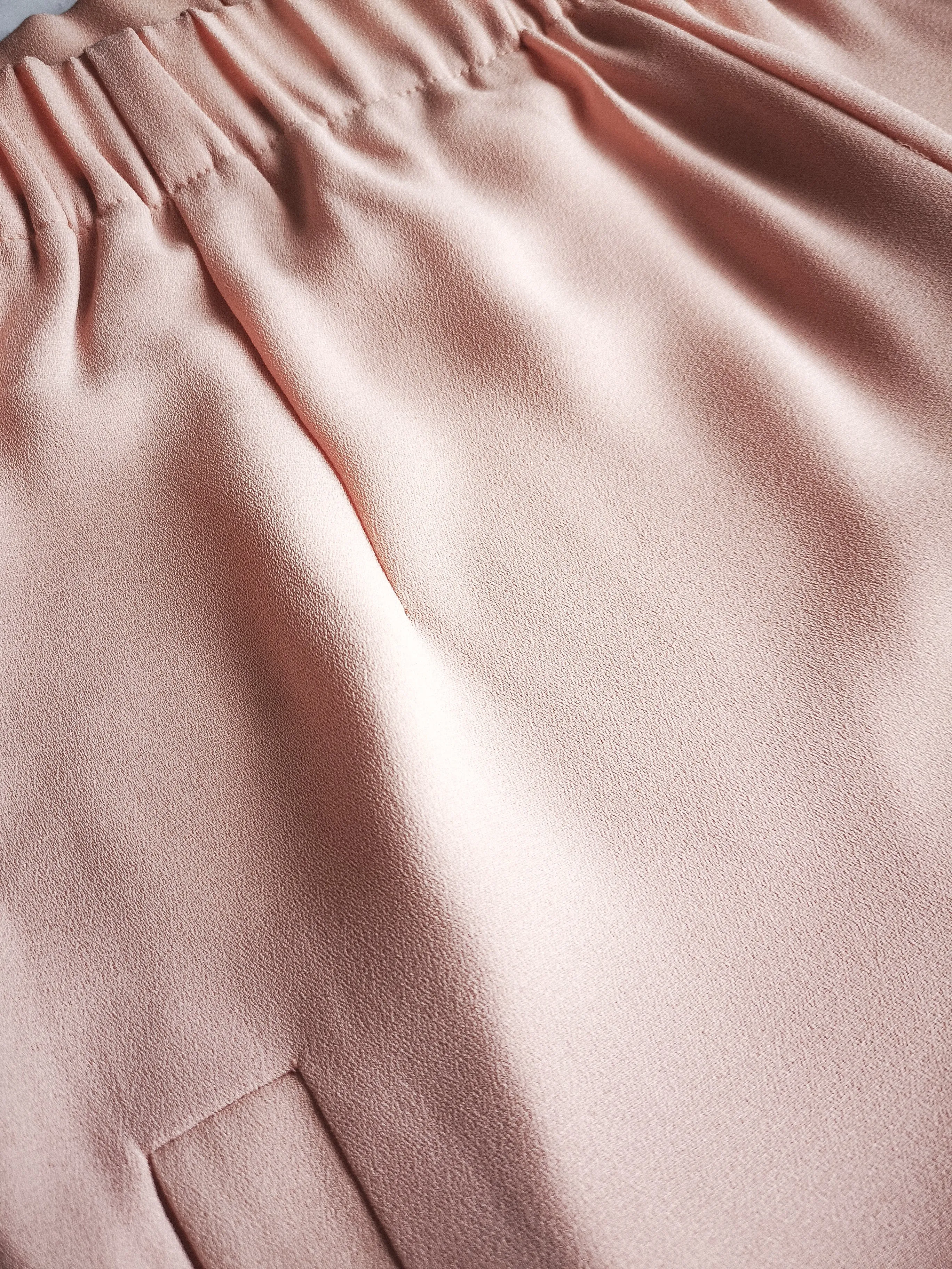 PANTS WIDE ELASTIC - peach