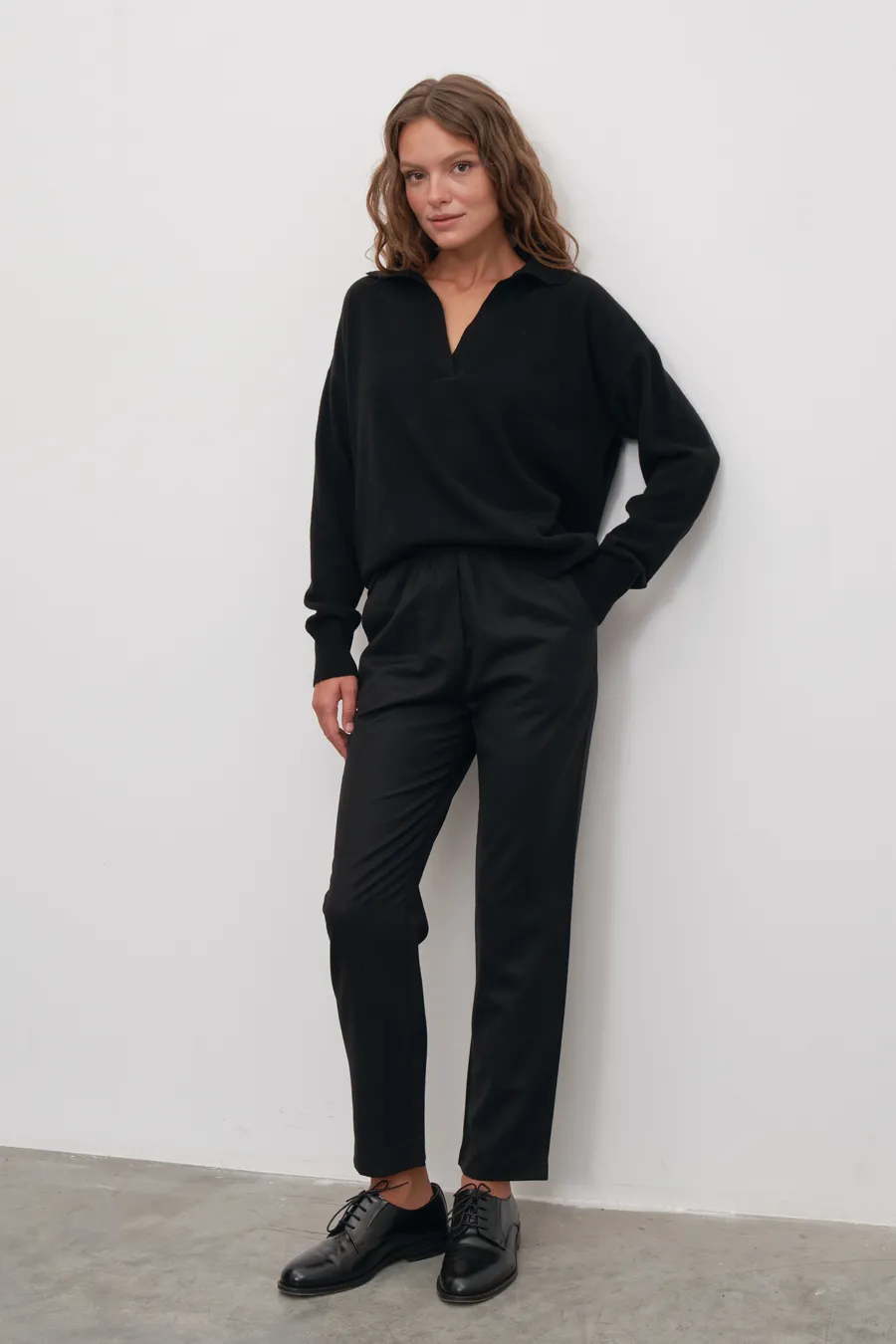 Polo Neck Cashmere Merino Sweater