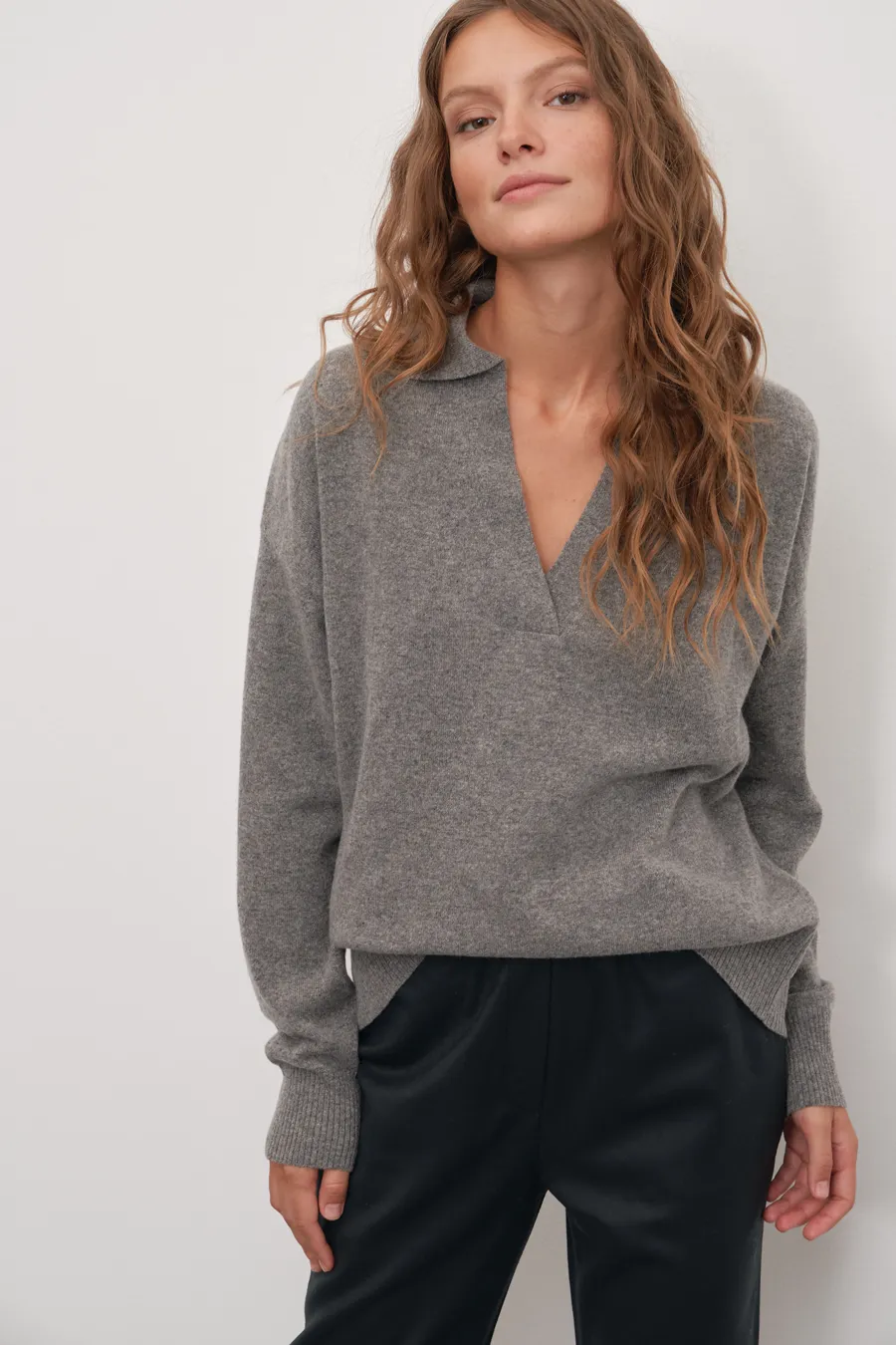 Polo Neck Cashmere Merino Sweater