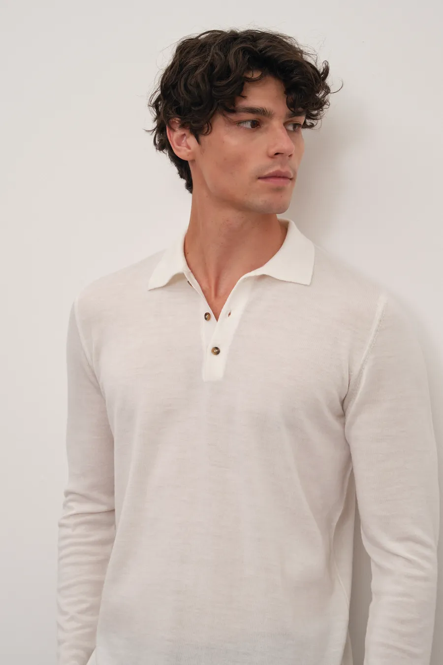 Polo Neck Lightweight Merino Sweater