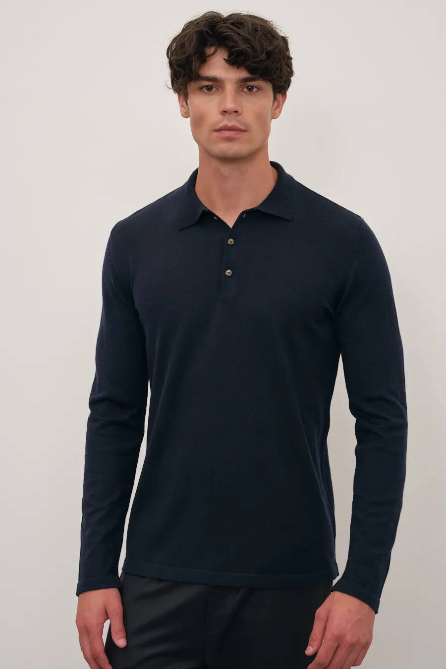 Polo Neck Lightweight Merino Sweater