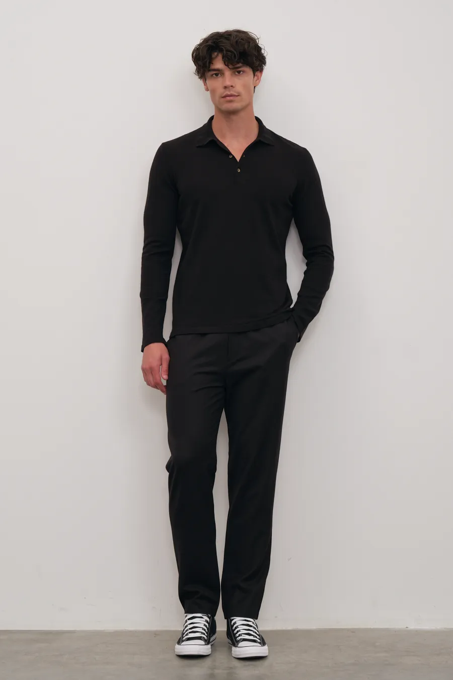 Polo Neck Lightweight Merino Sweater